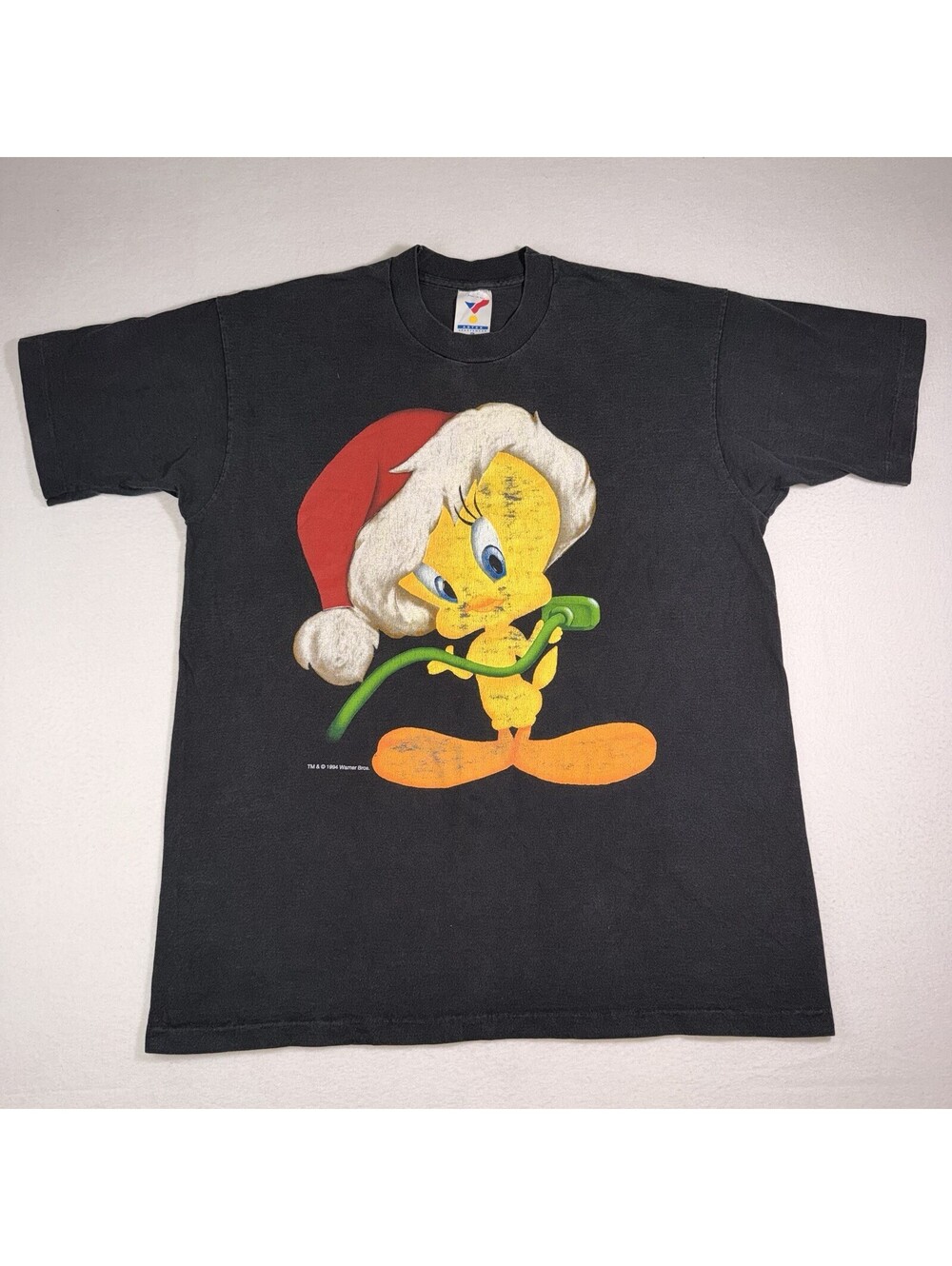 Vintage 1994 Tweety Sylvester Christmas Tee XL Looney Tunes